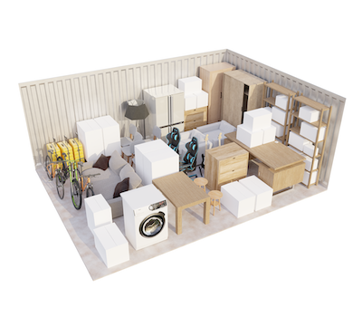 400 sq ft Ground Floor Unit storage unit